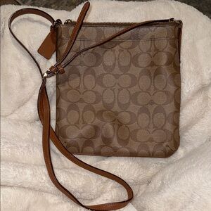 Coach Signature Brown Crossbody Bag